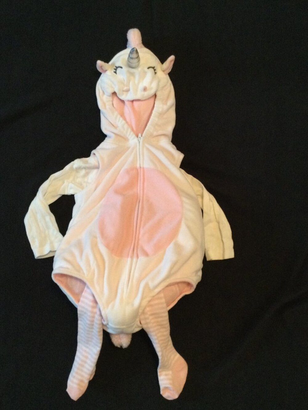 Carter's Baby Infant Unicorn 3 piece Halloween Costume 12 months Pink White